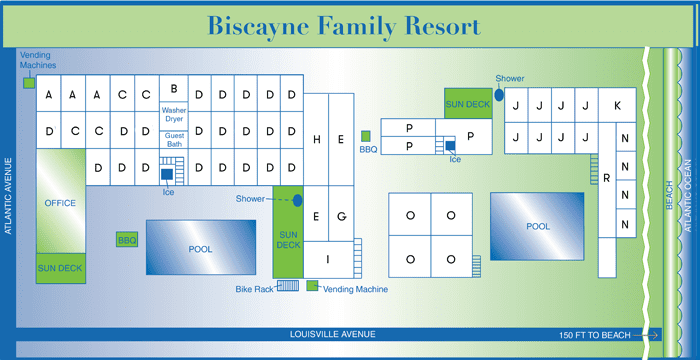 Biscayne rooms map