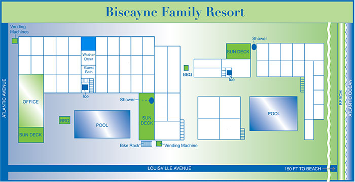 Biscayne rooms map