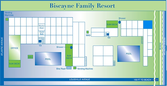 Biscayne rooms map